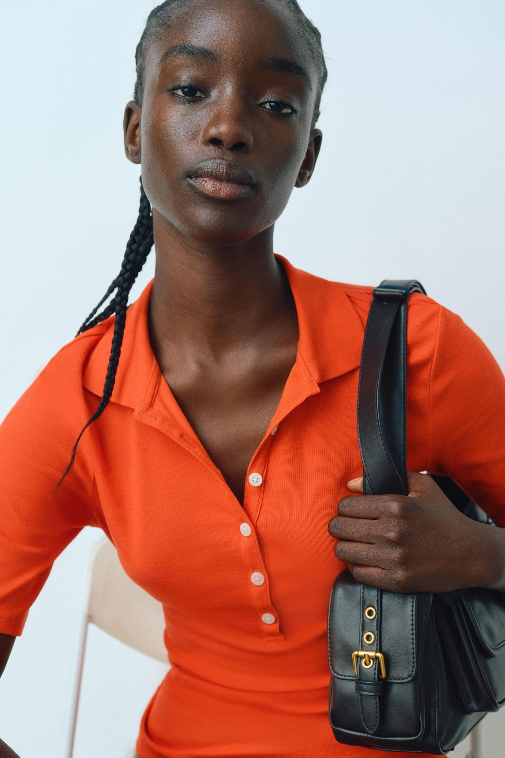 Ribbed Polo Shirt Product Image