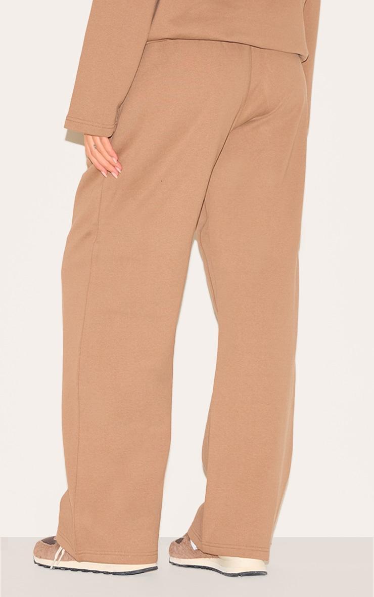 Taupe Premium Sweat Wide Leg Sweatpants Product Image