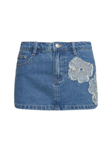 No Pretending Top Blue Glitter Product Image