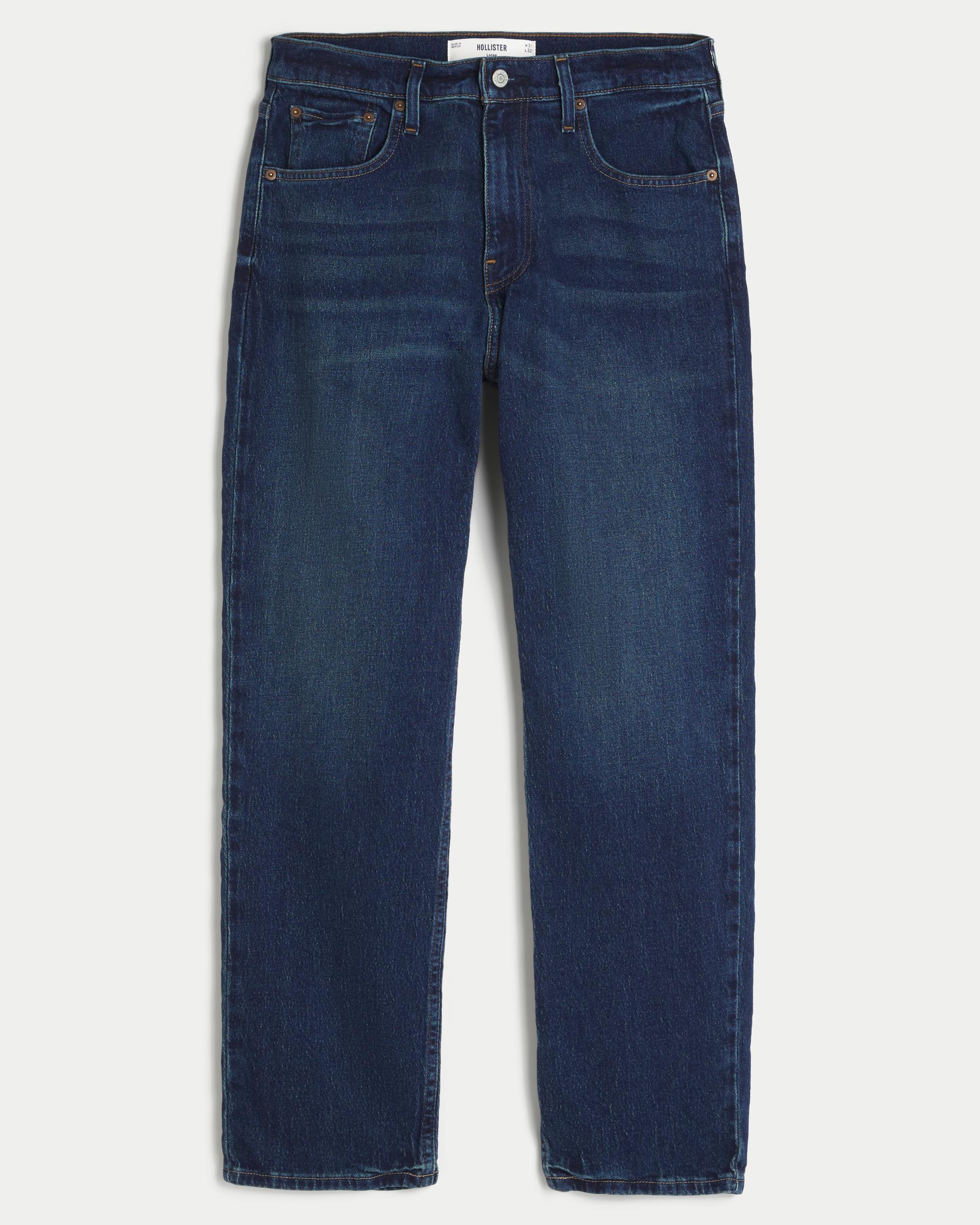 Dark Wash Loose Jeans Product Image