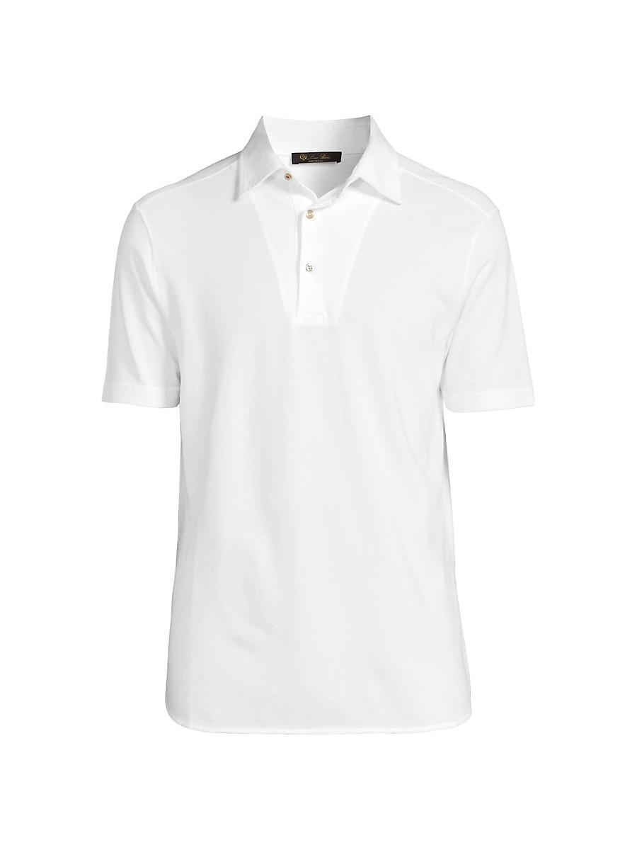 Mens Cotton Pique Polo Shirt Product Image