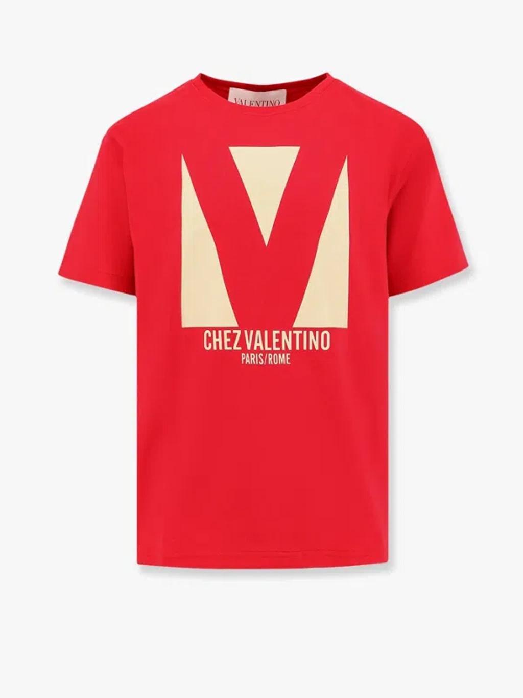 VALENTINO T-shirt Logo In Red Product Image