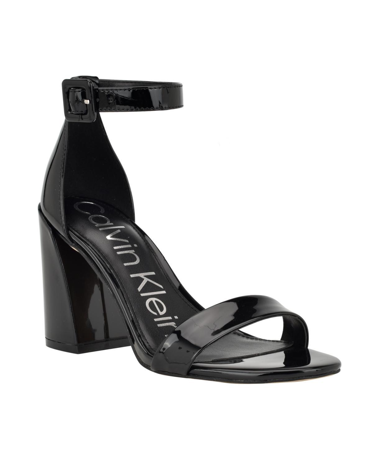 Calvin Klein Womens Womens Marle Heel Sandal - White - 9 Product Image