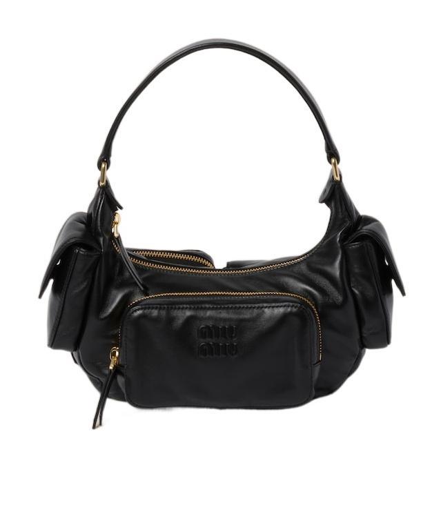 MIU MIU Leather Shoulder Bag In Black Product Image
