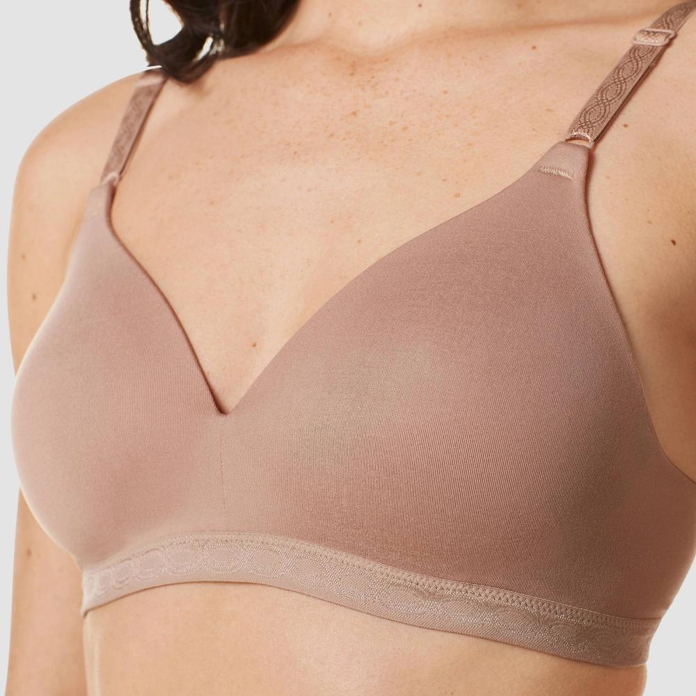 Simply Perfect by Warner's Women's Supersoft Wirefree Bra RM1691T - 36B Roasted Almond: Medium Support, Padded Product Image