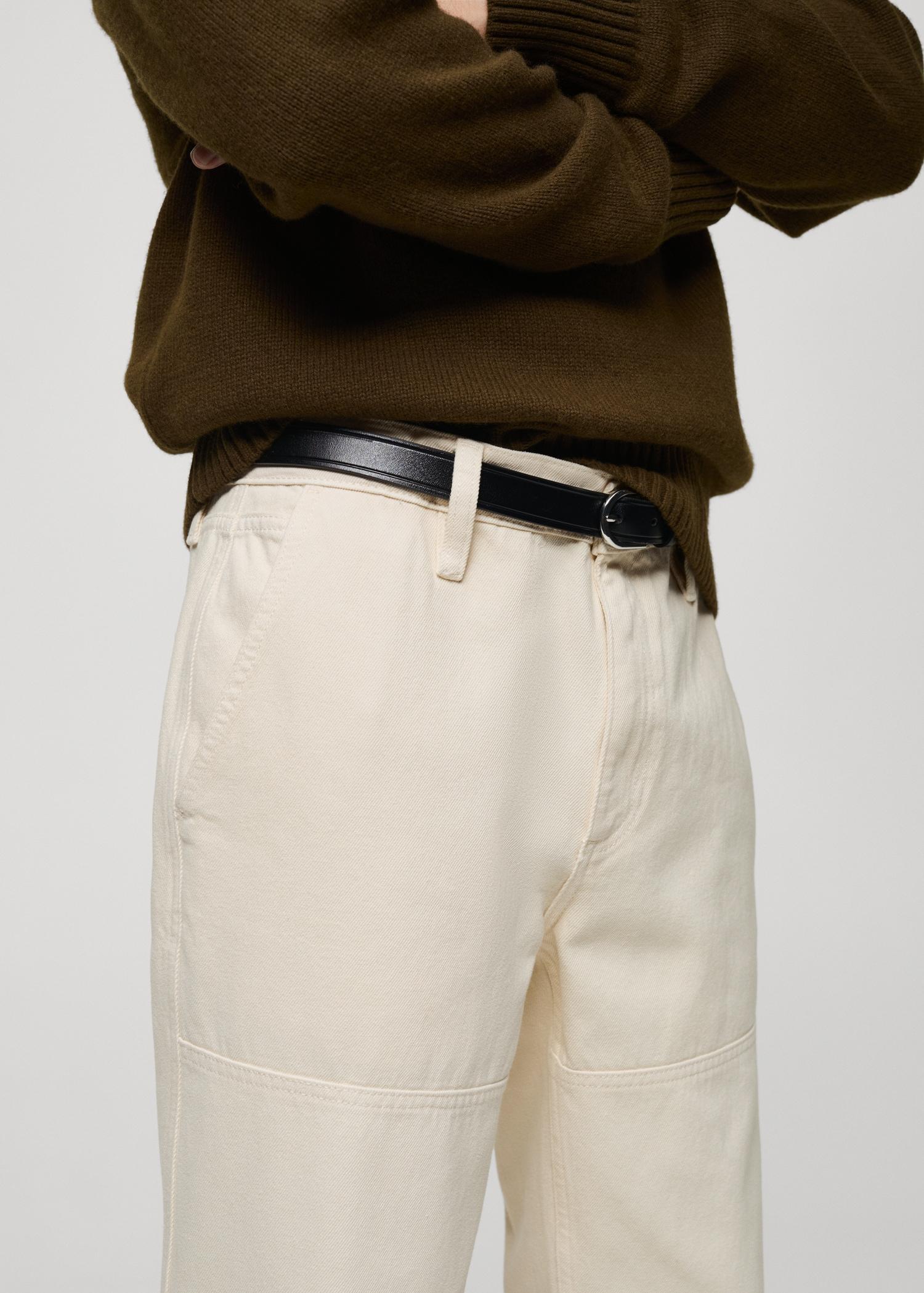 Regular-fit jeans with seam detail - Men | MANGO USA Product Image