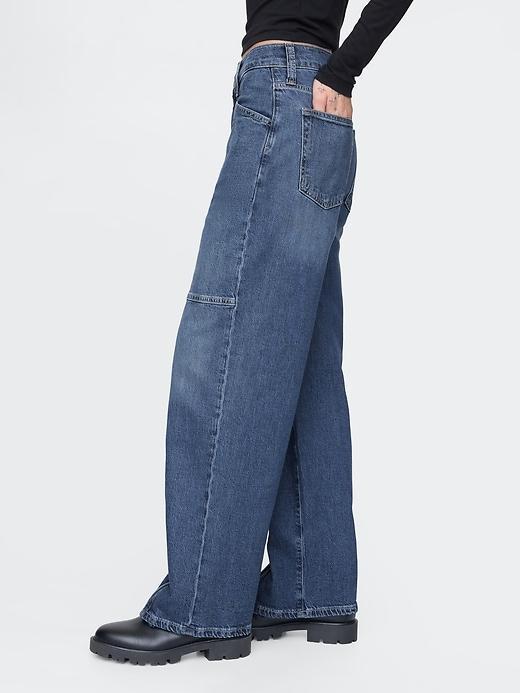 Mid Rise Corduroy '90s Loose Cargo Pants Product Image