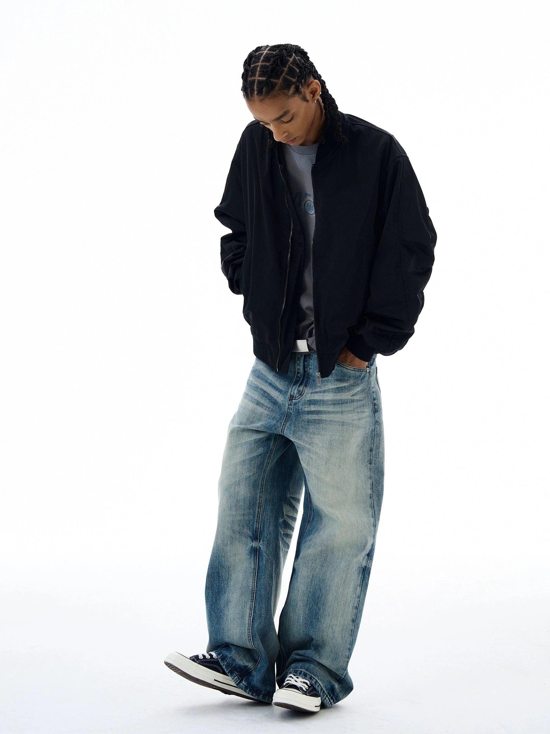 RT No. 19538 WASHED BLUE DENIM JEANS Product Image