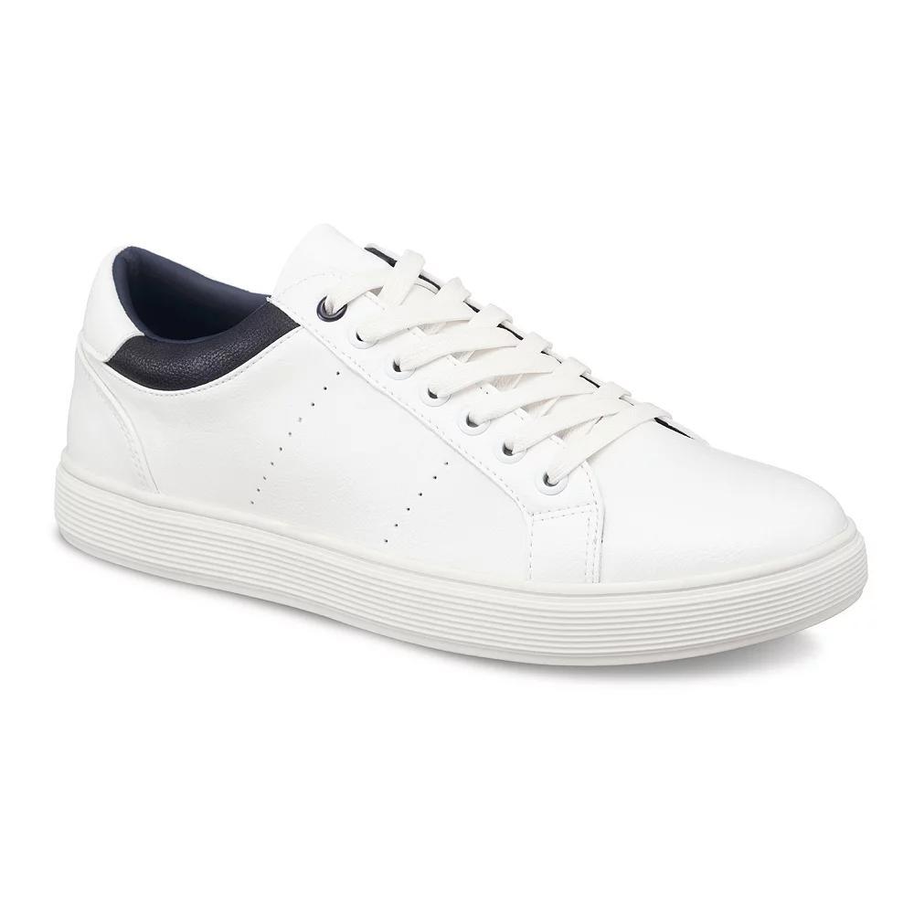 Aston Marc Men's Court Sneakers, Size: 8.5, White Product Image