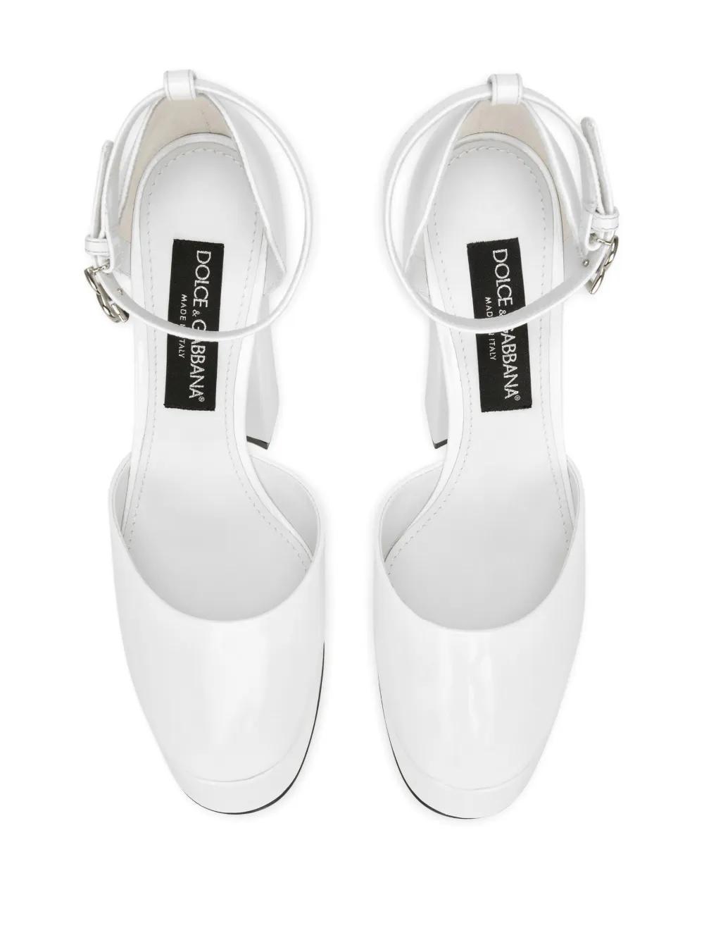 105mm patent-leather platform pumps Product Image