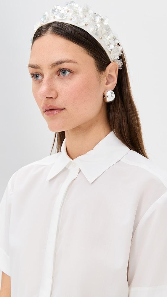 Lele Sadoughi Brigitte Paillette Floral Headband | Shopbop Product Image