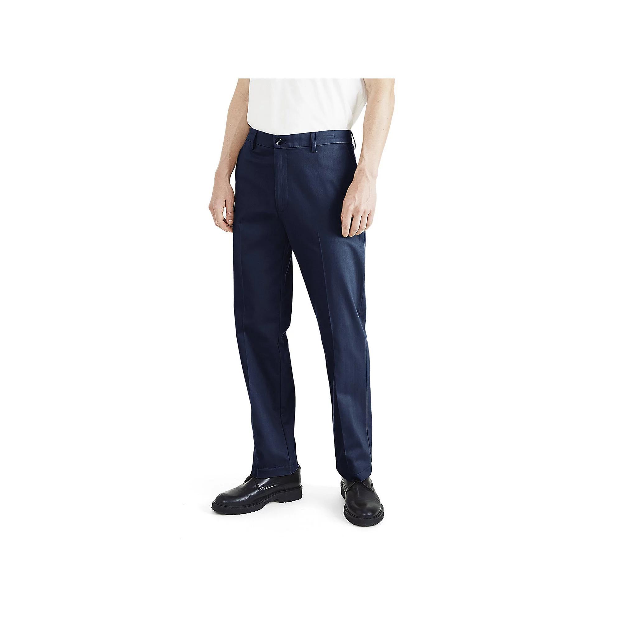 Men's Dockers® Signature Iron-Free Stain Defender Classic-Fit Khaki Pants, Size: 36 X 32, Blue Blazer Product Image