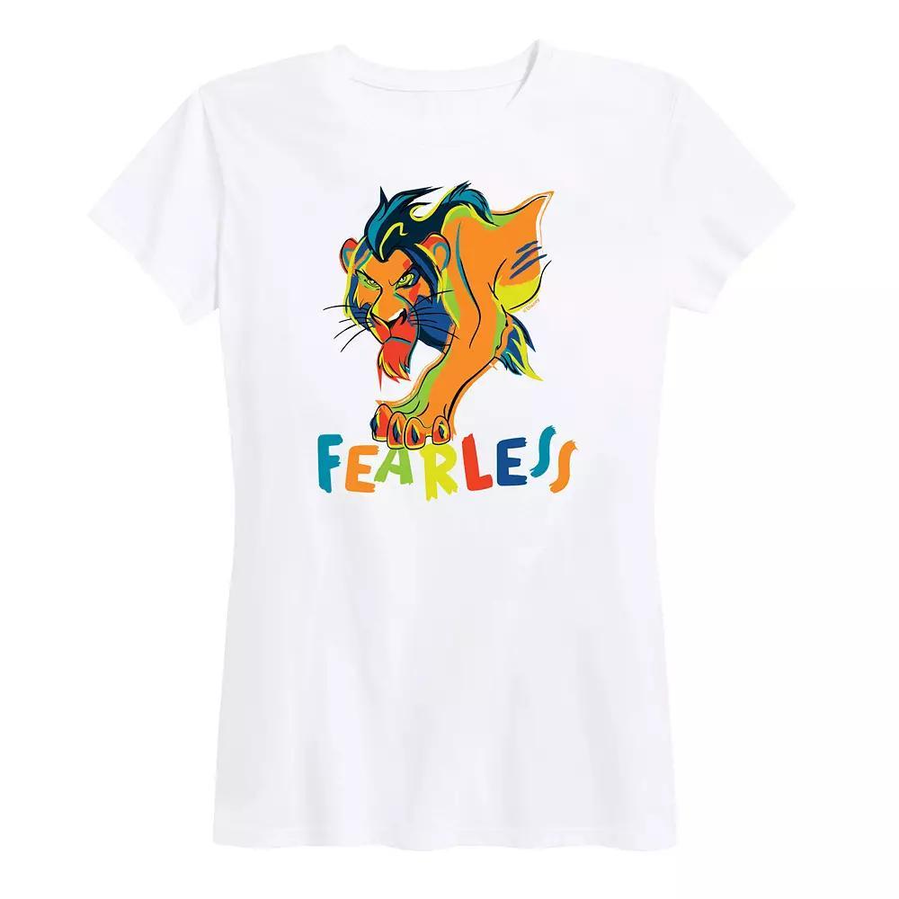 Disneys Lion King Scar Womens Fearless Graphic Tee Product Image