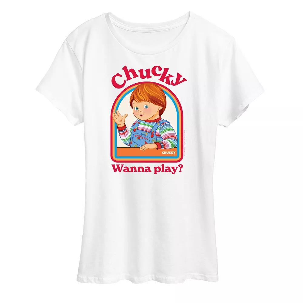 Womens Chucky Wanna Play Graphic Tee Product Image