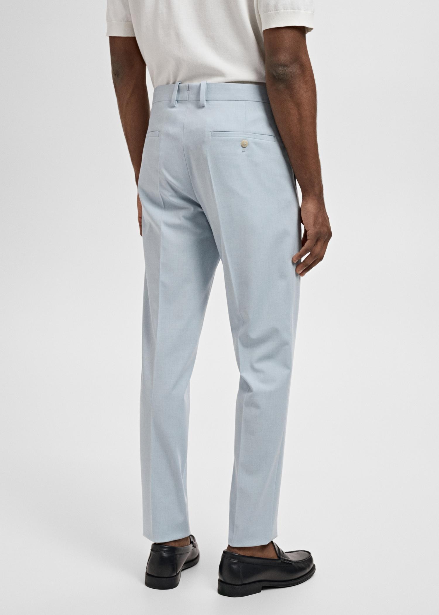 Stretch fabric super slim-fit suit trousers - Men | MANGO USA Product Image