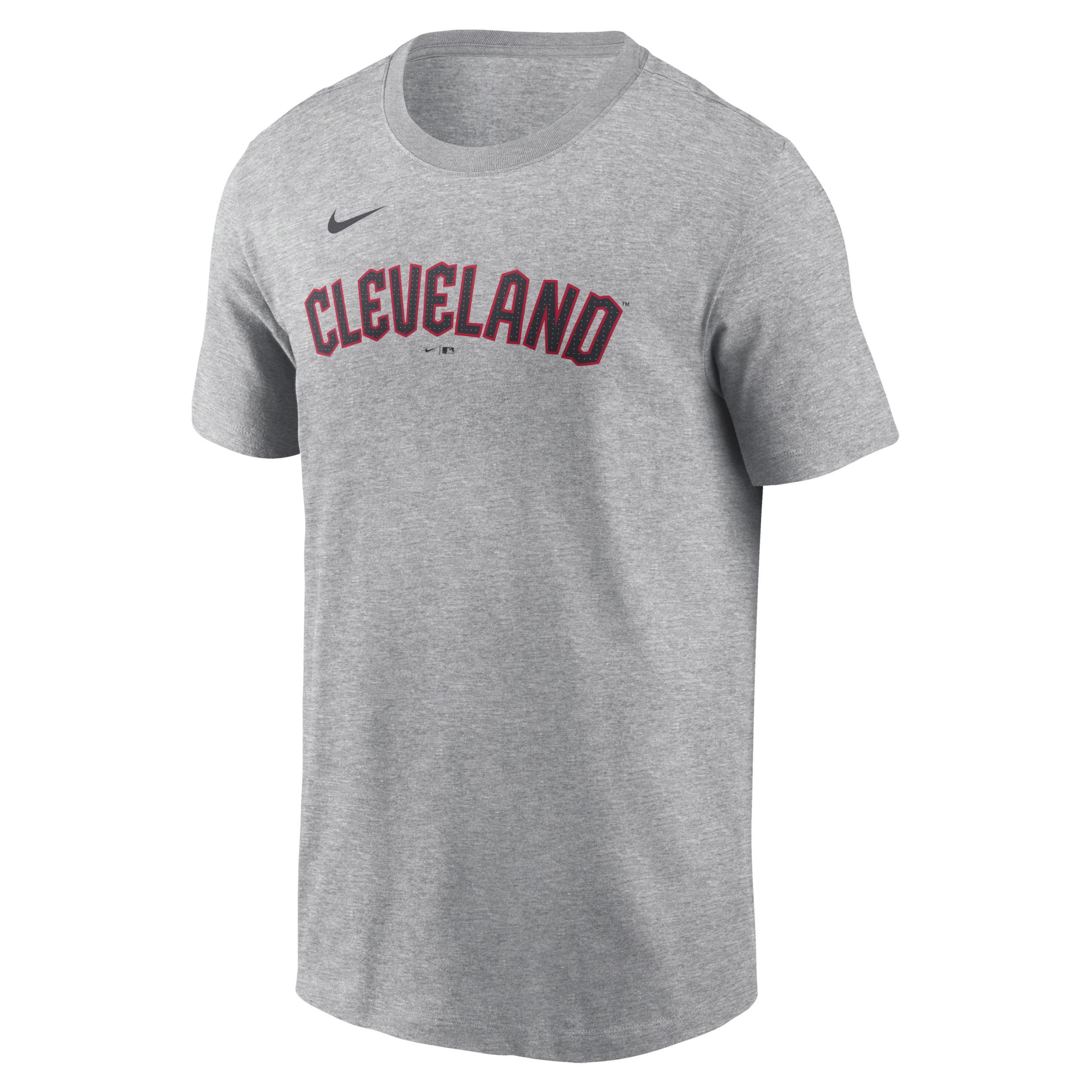 Men's Nike Shane Bieber Gray Cleveland Guardians Fuse Name & Number T-Shirt, Size: 2XL, Grd Grey Product Image
