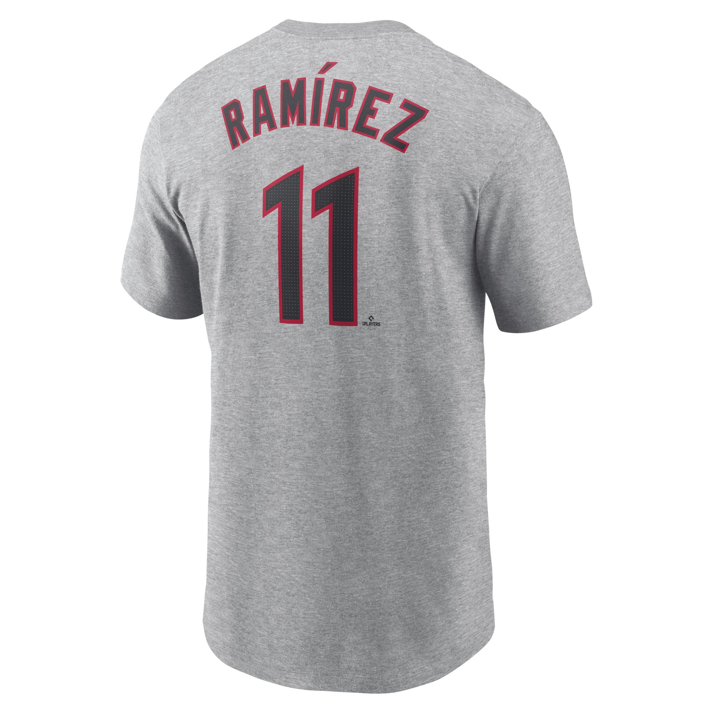 Men's Nike Shane Bieber Gray Cleveland Guardians Fuse Name & Number T-Shirt, Size: 2XL, Grd Grey Product Image