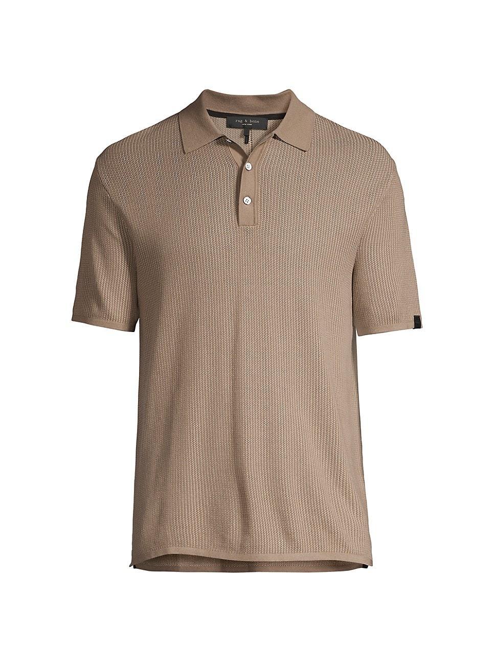 rag & bone Harvey Knit Short Sleeve Polo Shirt Product Image