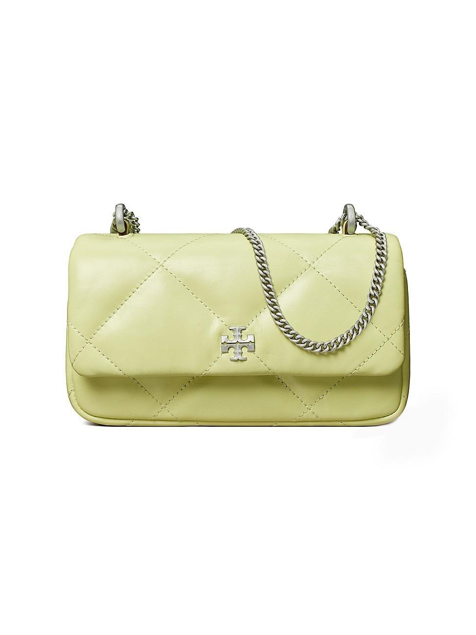 Tory Burch Mini Kira Diamond Quilted Leather Flap Bag Product Image