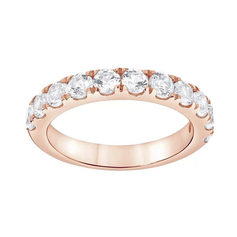 Gemstone Brilliance Lab-Created White Sapphire Ring, Women's, Size: 6, Pink Tone Product Image
