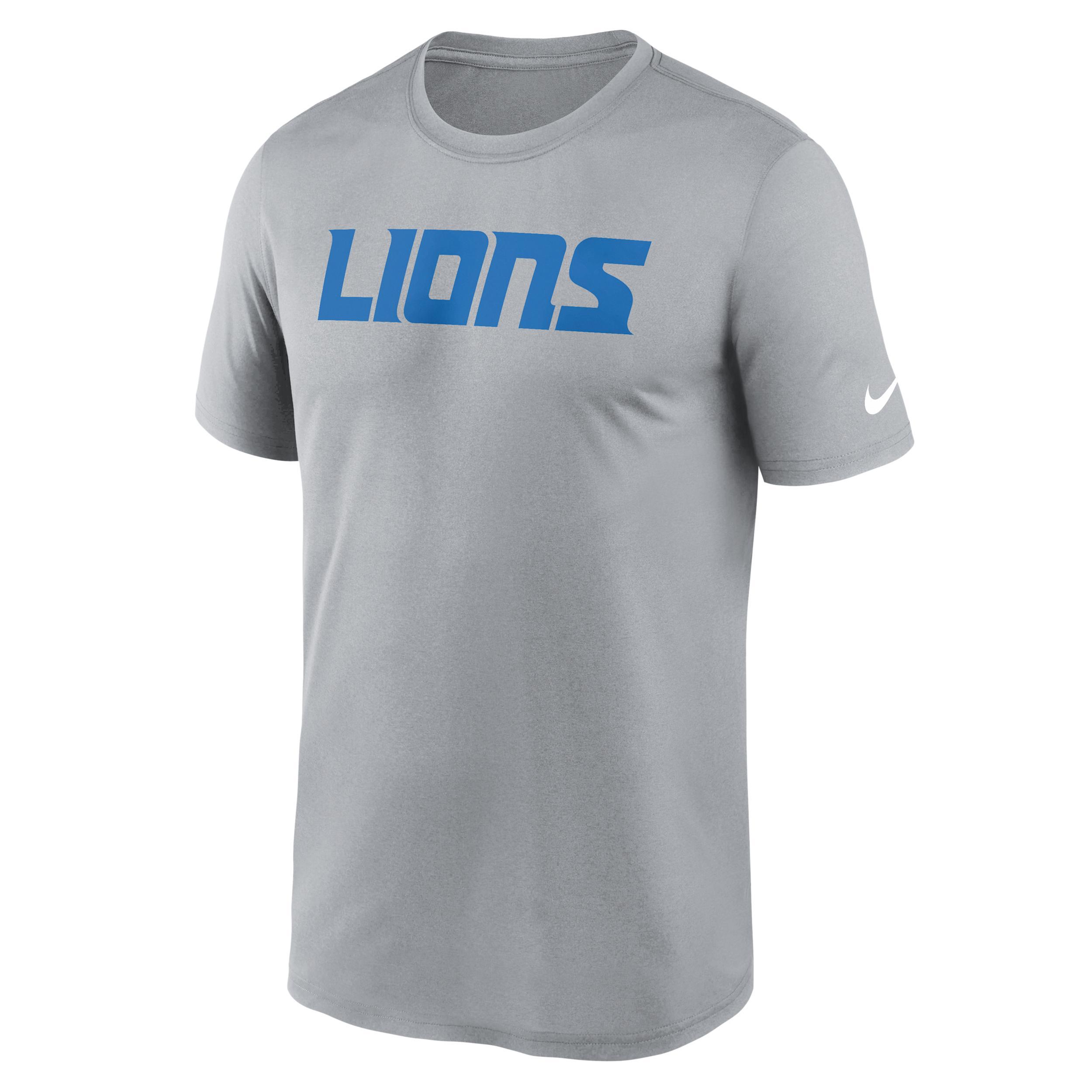 Detroit Lions Primetime Legend Wordmark Nike Men's Dri-FIT NFL T-Shirt Product Image