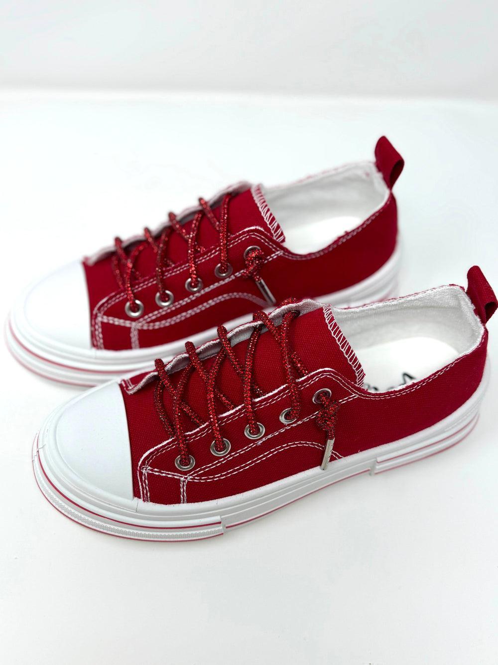 Very G Red Aman Sparkle Sneakers Product Image