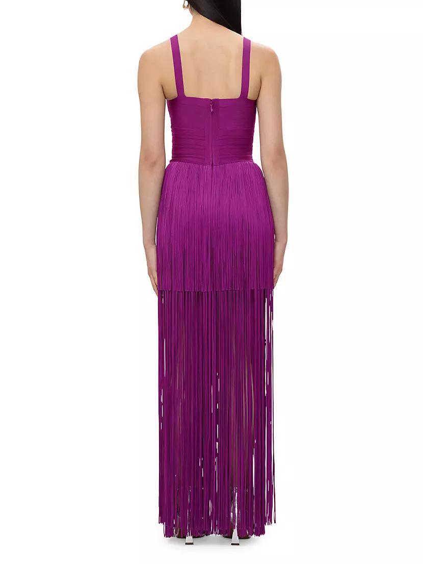 The Blanca Fringe Gown Product Image