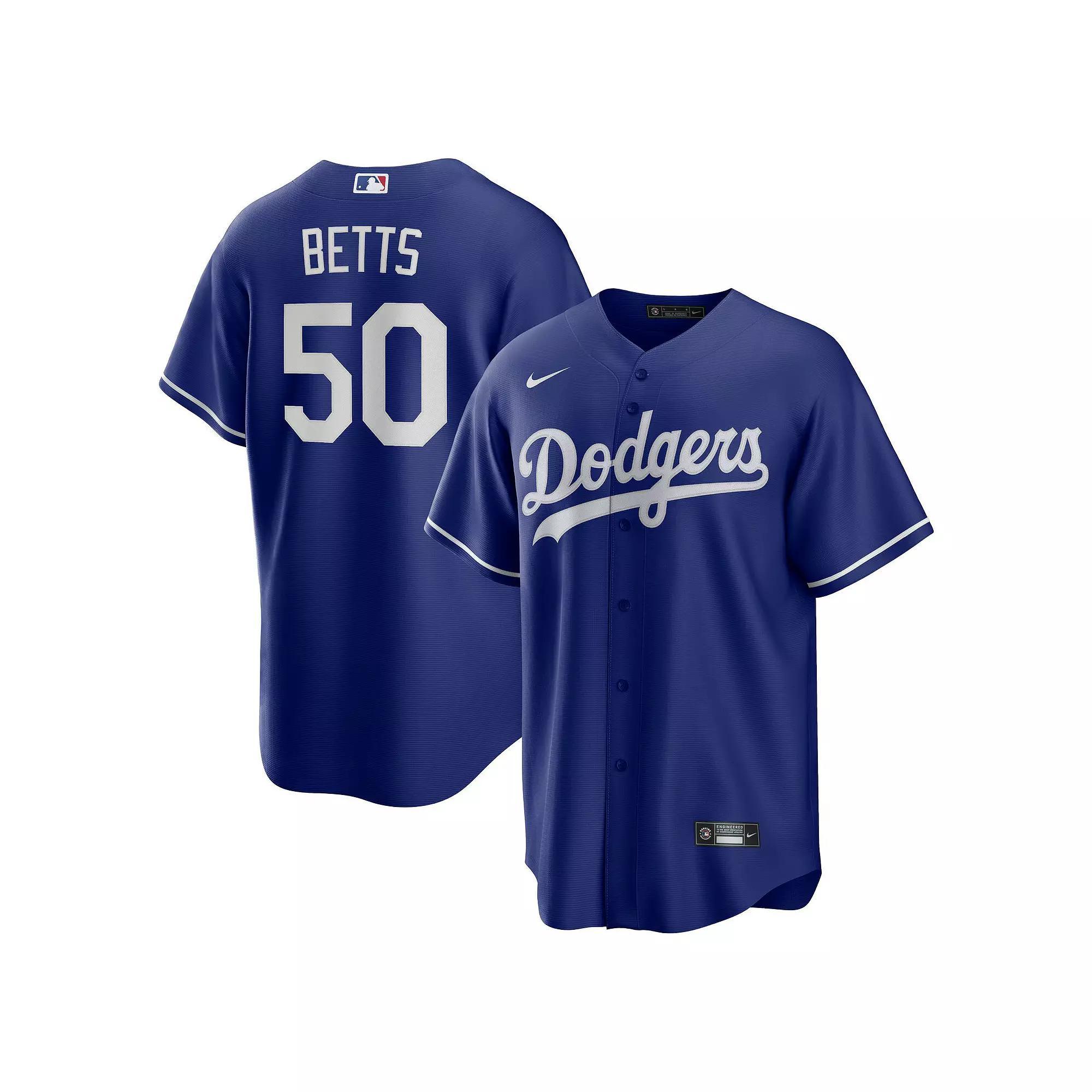 Men's Nike Clayton Kershaw Royal Los Angeles Dodgers Alternate Replica Player Name Jersey, Size: 3XL, Blue Product Image