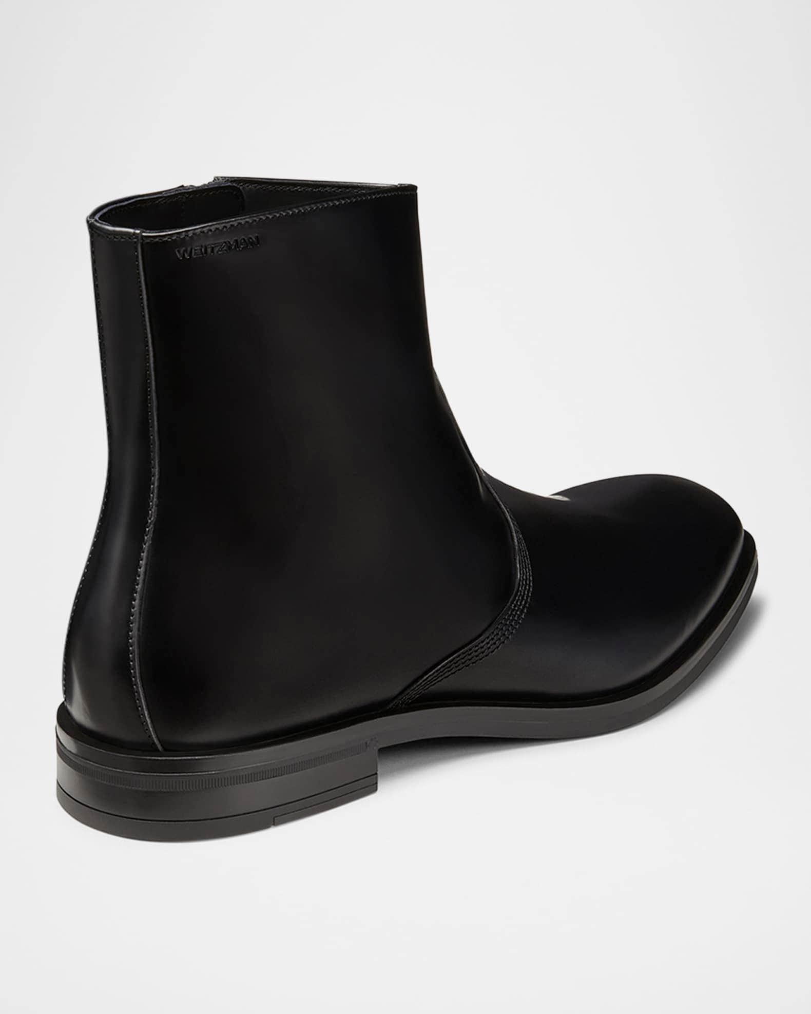 Men's Angel Leather Zip Ankle Boots Product Image