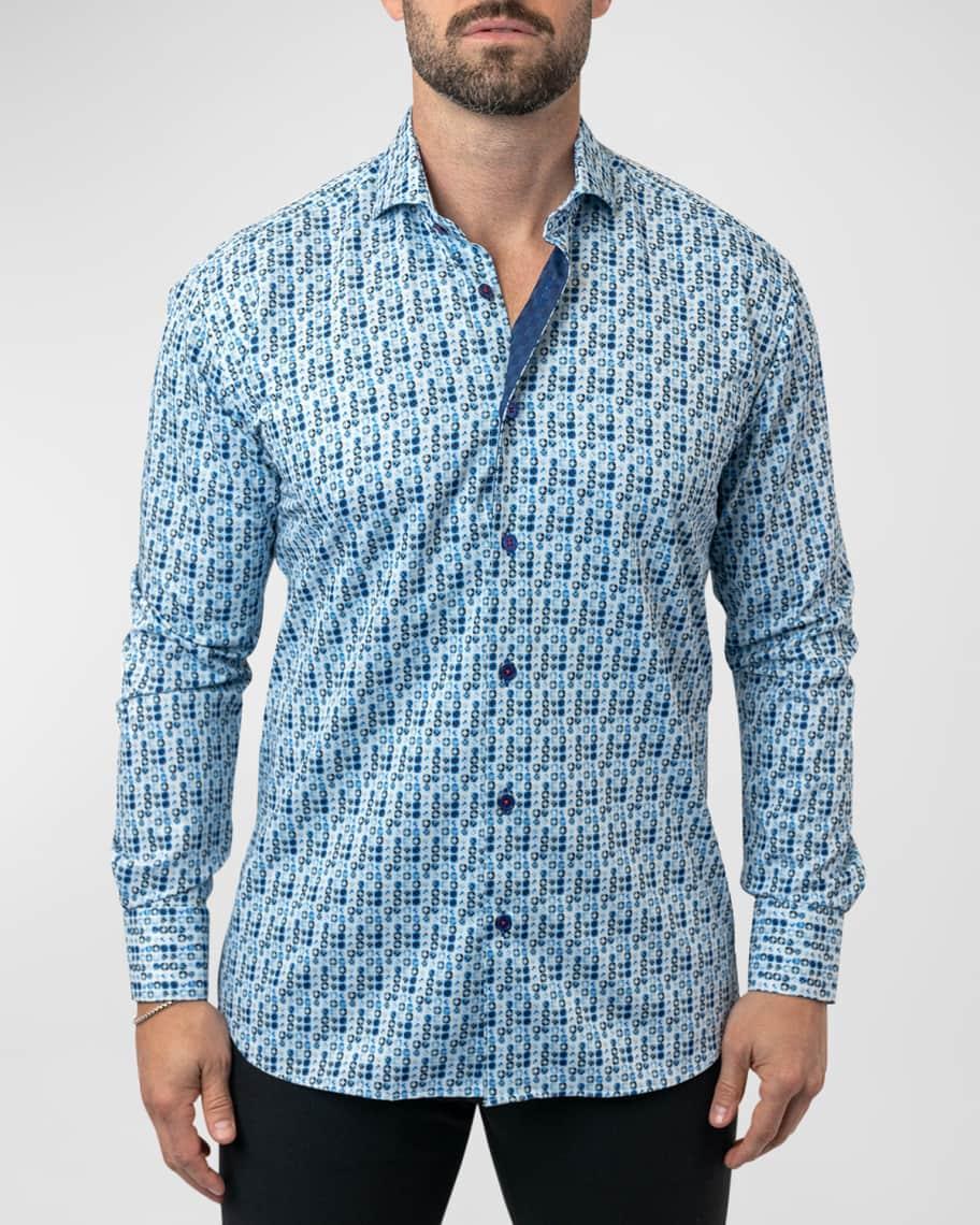 Mens Einstein Star Tile Sport Shirt Product Image