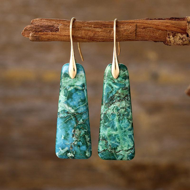 Copper Natural Stone Earrings Product Image