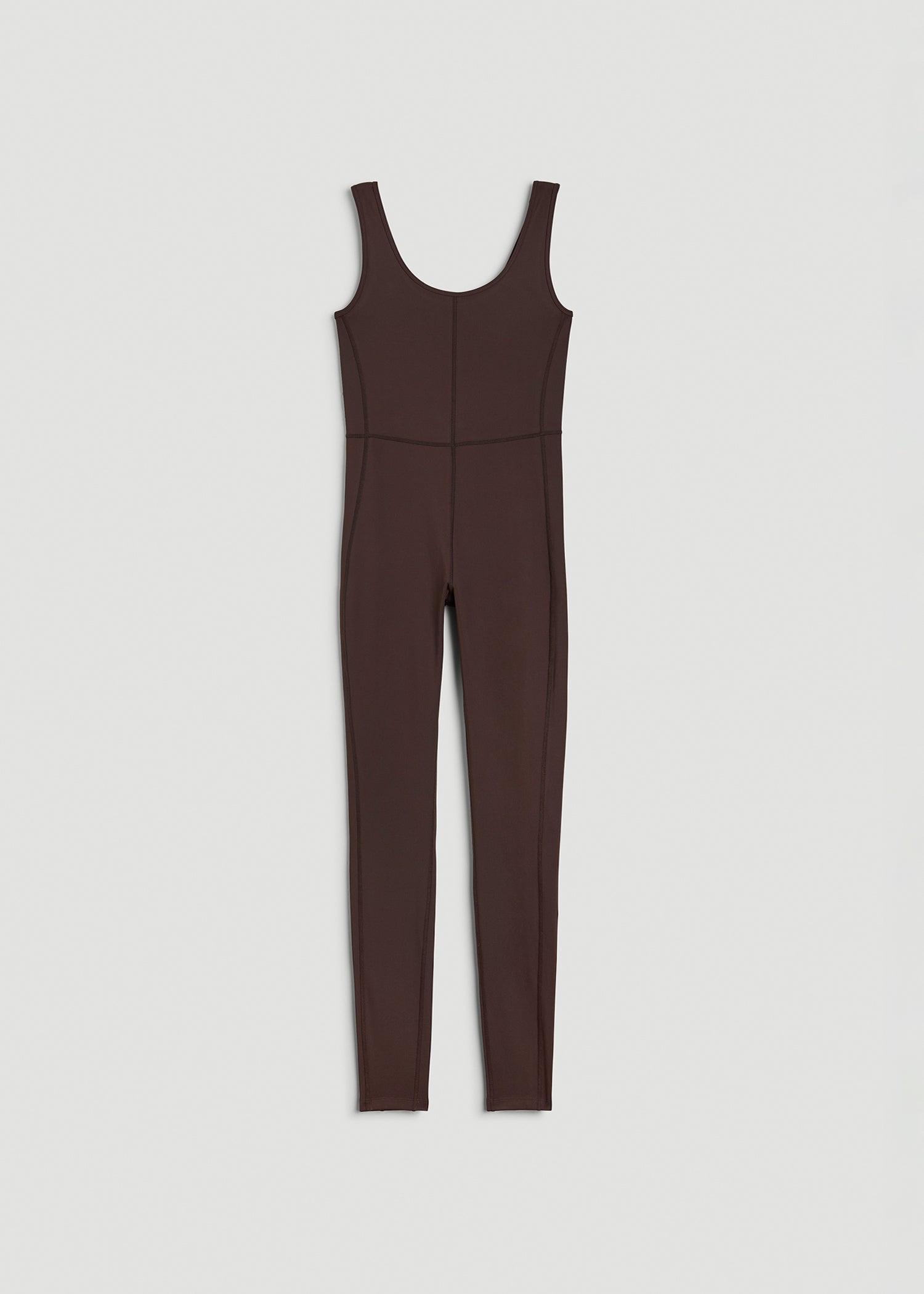 Balance Scoop Neck Tall Women's Jumpsuit in Espresso Product Image