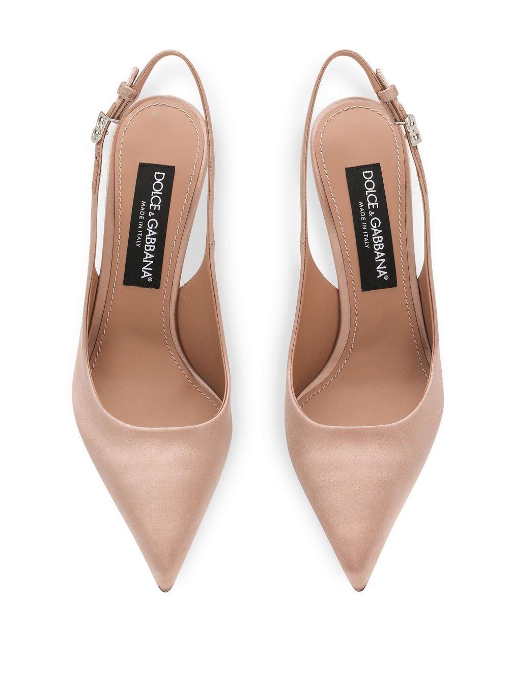 105mm slingback leather pumps Product Image