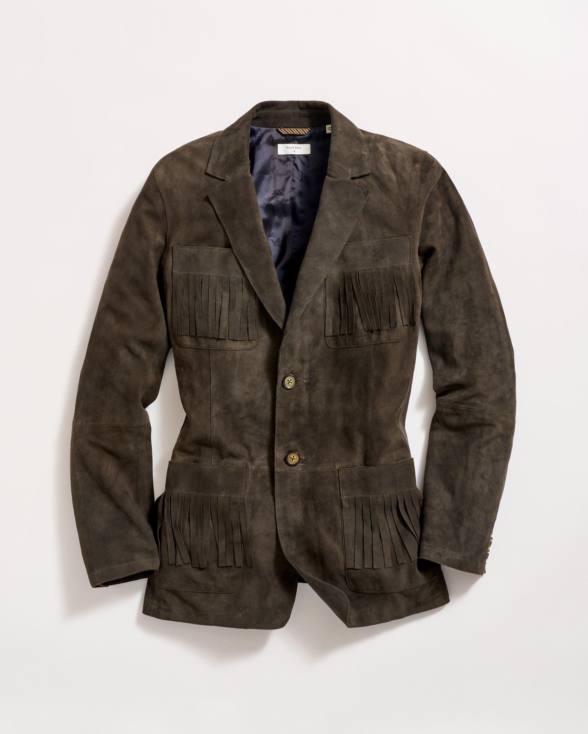 Fringe Suede Blazer -  Product Image