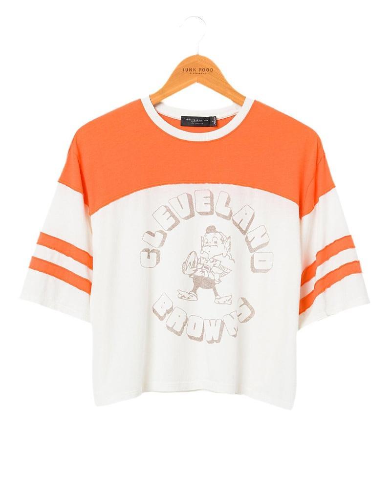 Junk Food Clothing Womens Nfl Cleveland Browns Hail Mary Tee Product Image