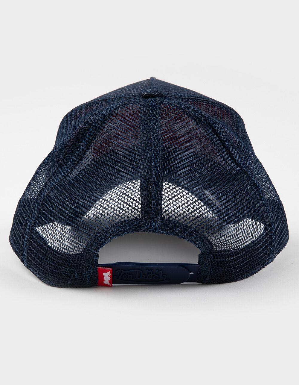 VON DUTCH Textile Trucker Hat - NAVY Product Image