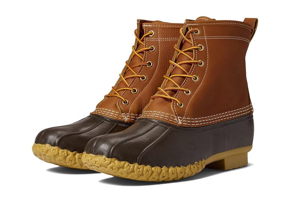 L.L.Bean Bean Boot 8 Leather Primaloft Flannel Lined Brown/Gum/Apple Cinnamon) Men's Shoes Product Image