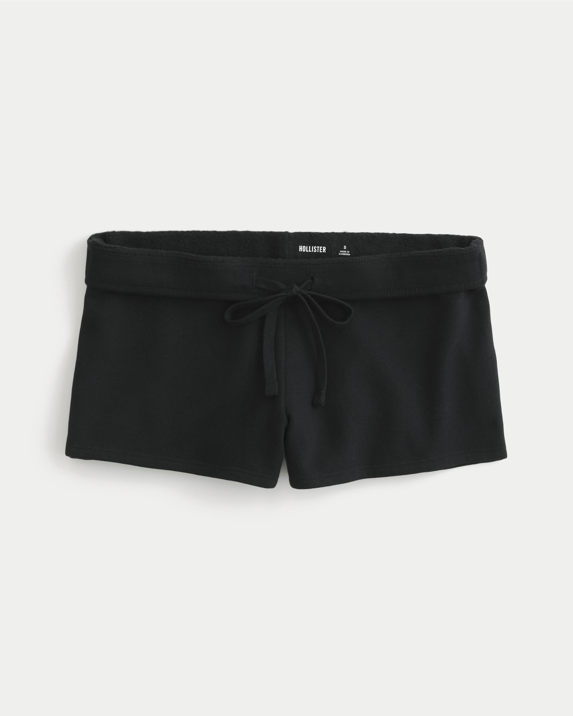 Number Graphic Mini Fleece Shorts Product Image