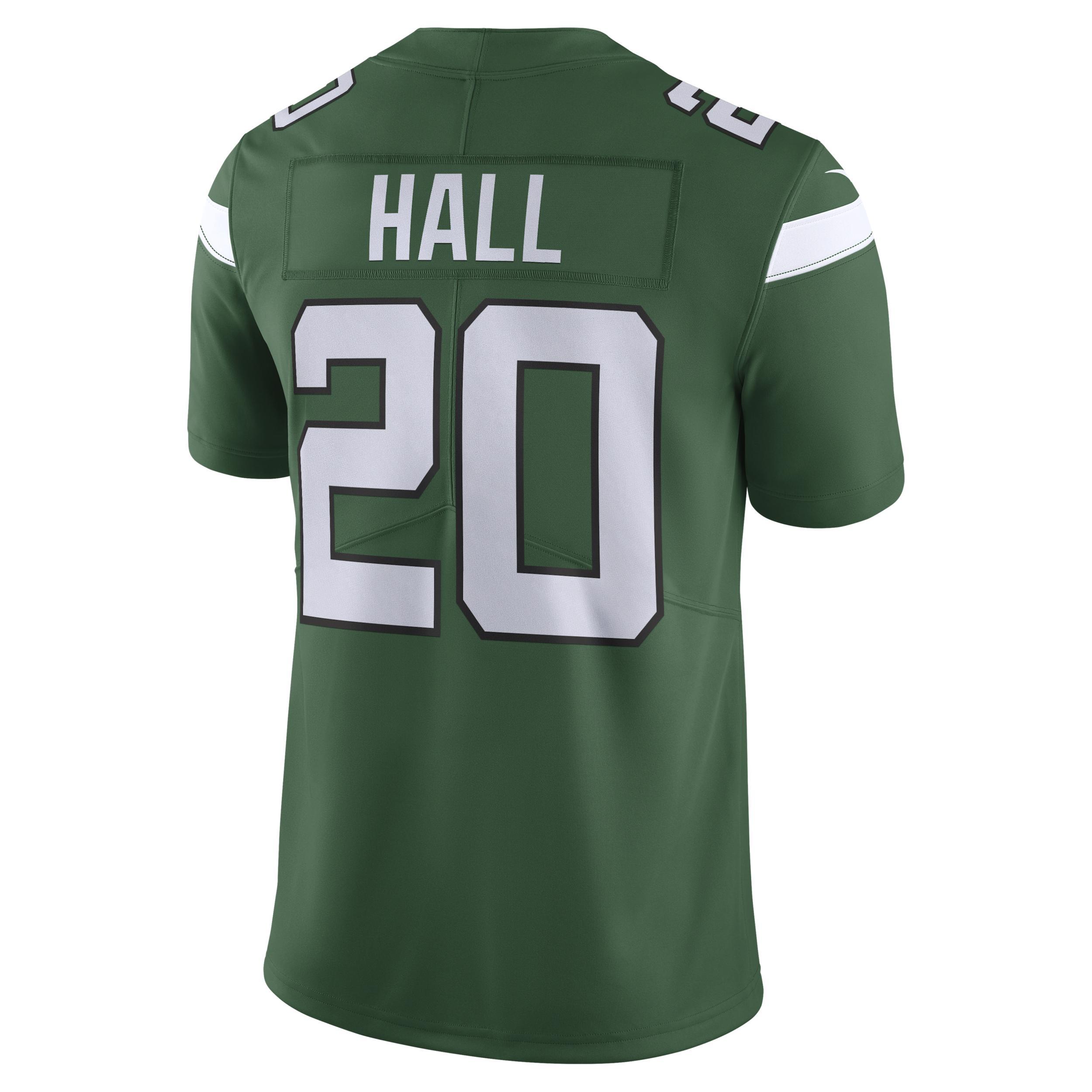 Men's Nike Breece Hall Gotham Green New York Jets Vapor Untouchable Limited Jersey, Size: 3XL Product Image