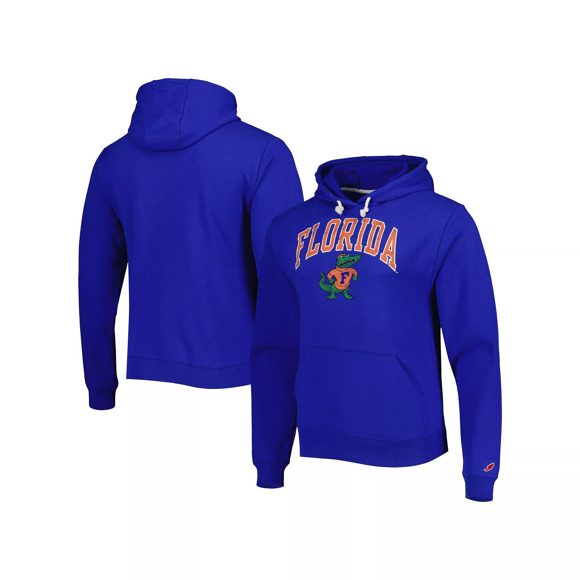 Men's League Collegiate Wear Royal Florida Gators Arch Essential Fleece Pullover Hoodie, Size: 2XL, Blue Product Image
