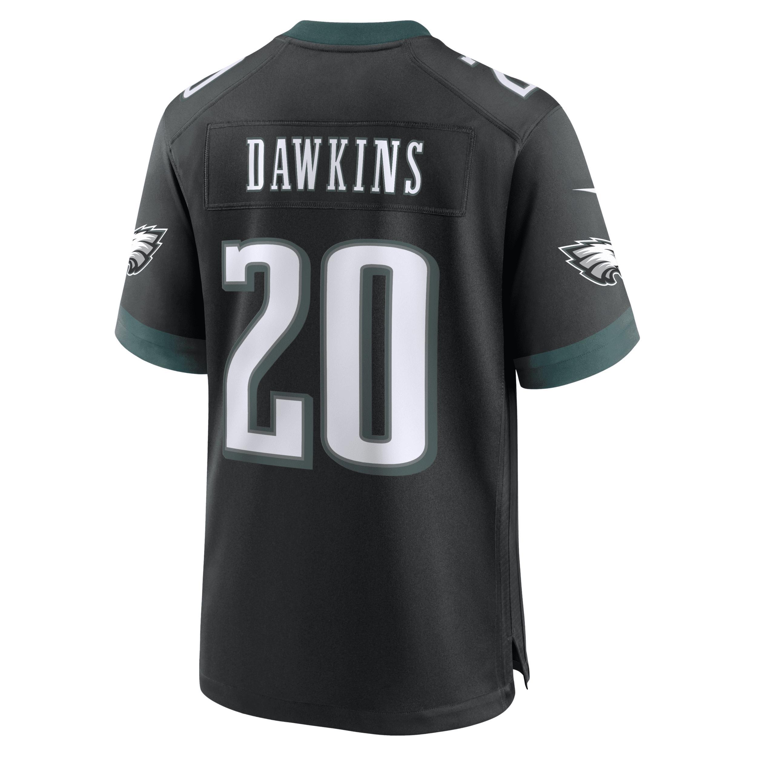 Men's Nike Brian Dawkins Black Philadelphia Eagles Alternate Game Jersey, Size: XL Product Image