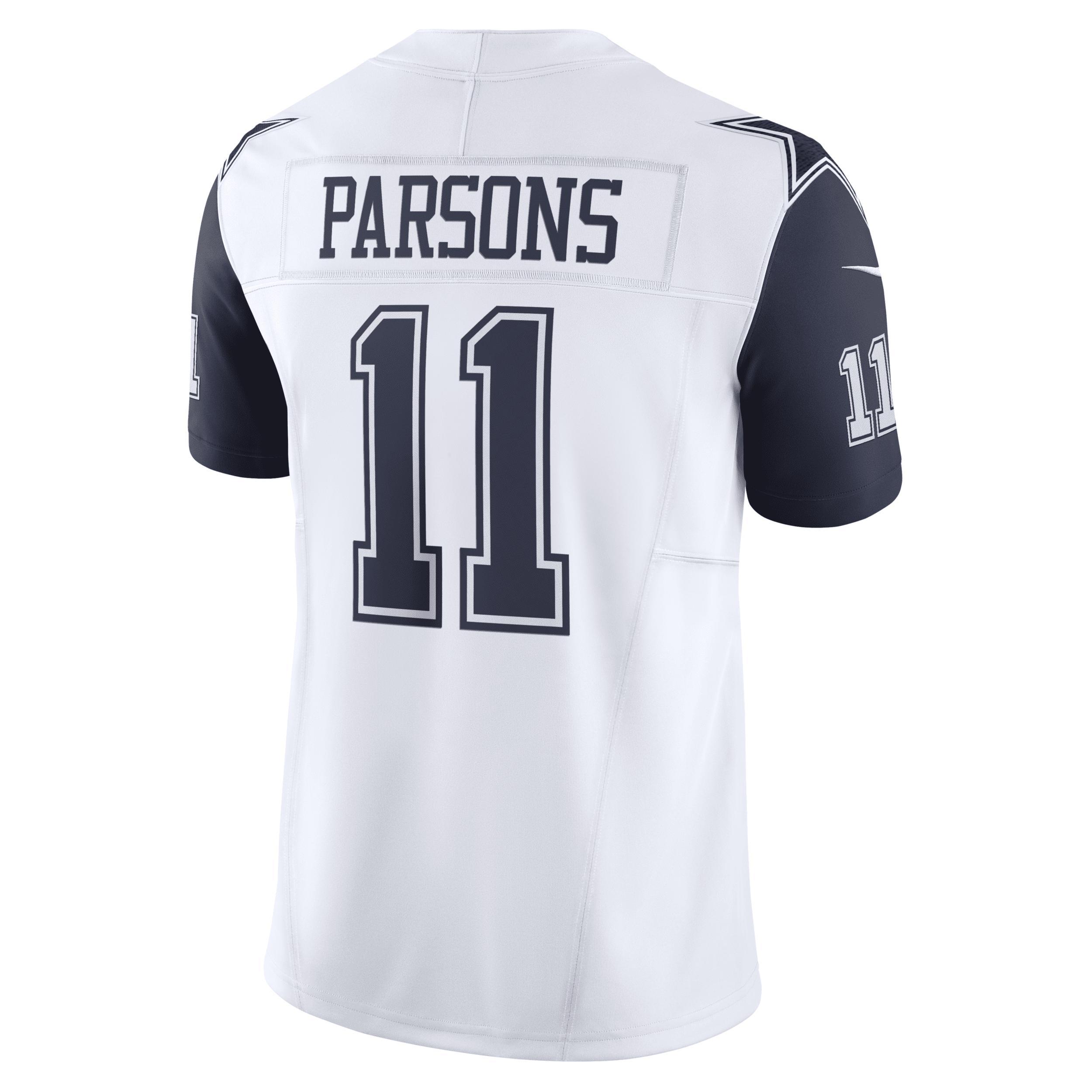 Men's Nike Micah Parsons White Dallas Cowboys Vapor F.U.S.E. Limited Jersey, Size: 2XL Product Image