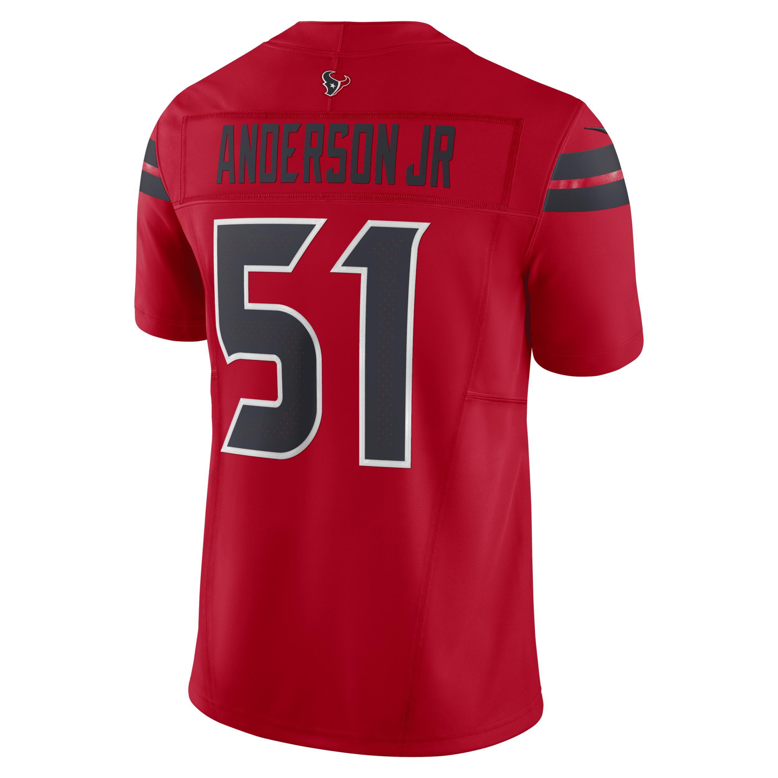 Men's Nike Will Anderson Jr. Red Houston Texans Alternate Vapor F.U.S.E. Limited Jersey, Size: Medium Product Image