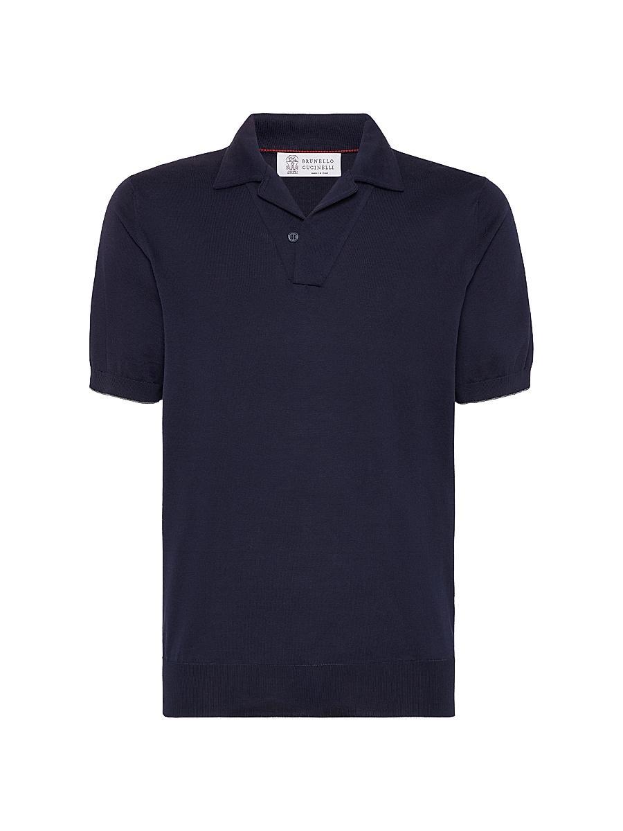 Mens Cotton Lightweight Knit Polo Shirt Product Image