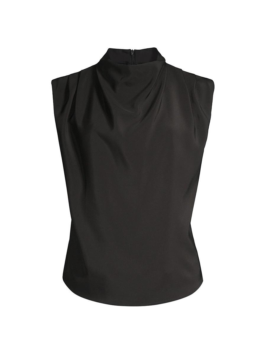 Womens Allegra Sleeveless Draped Blouse Product Image