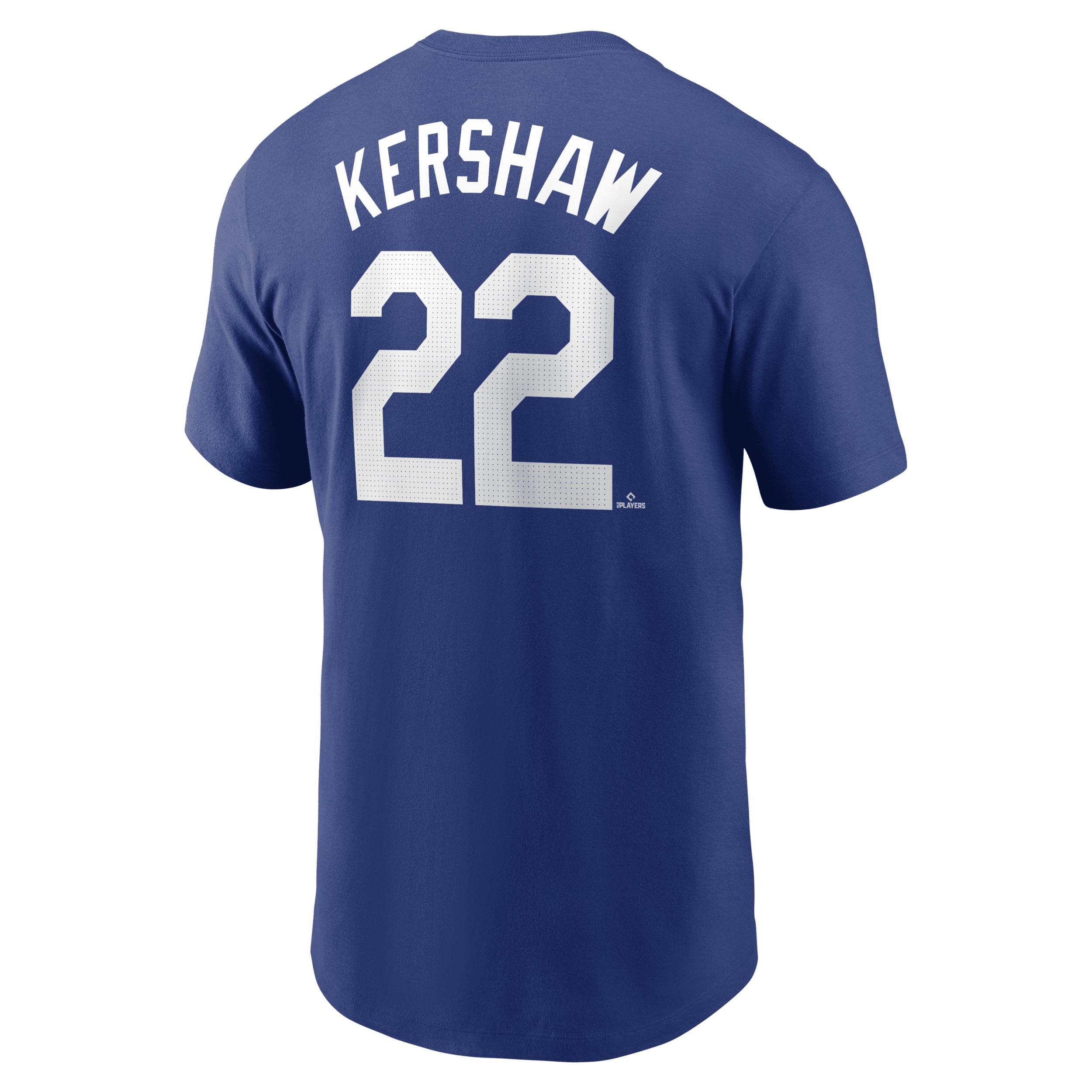 Mens Nike Clayton Kershaw Royal Los Angeles Dodgers Fuse Name & Number T-Shirt Product Image