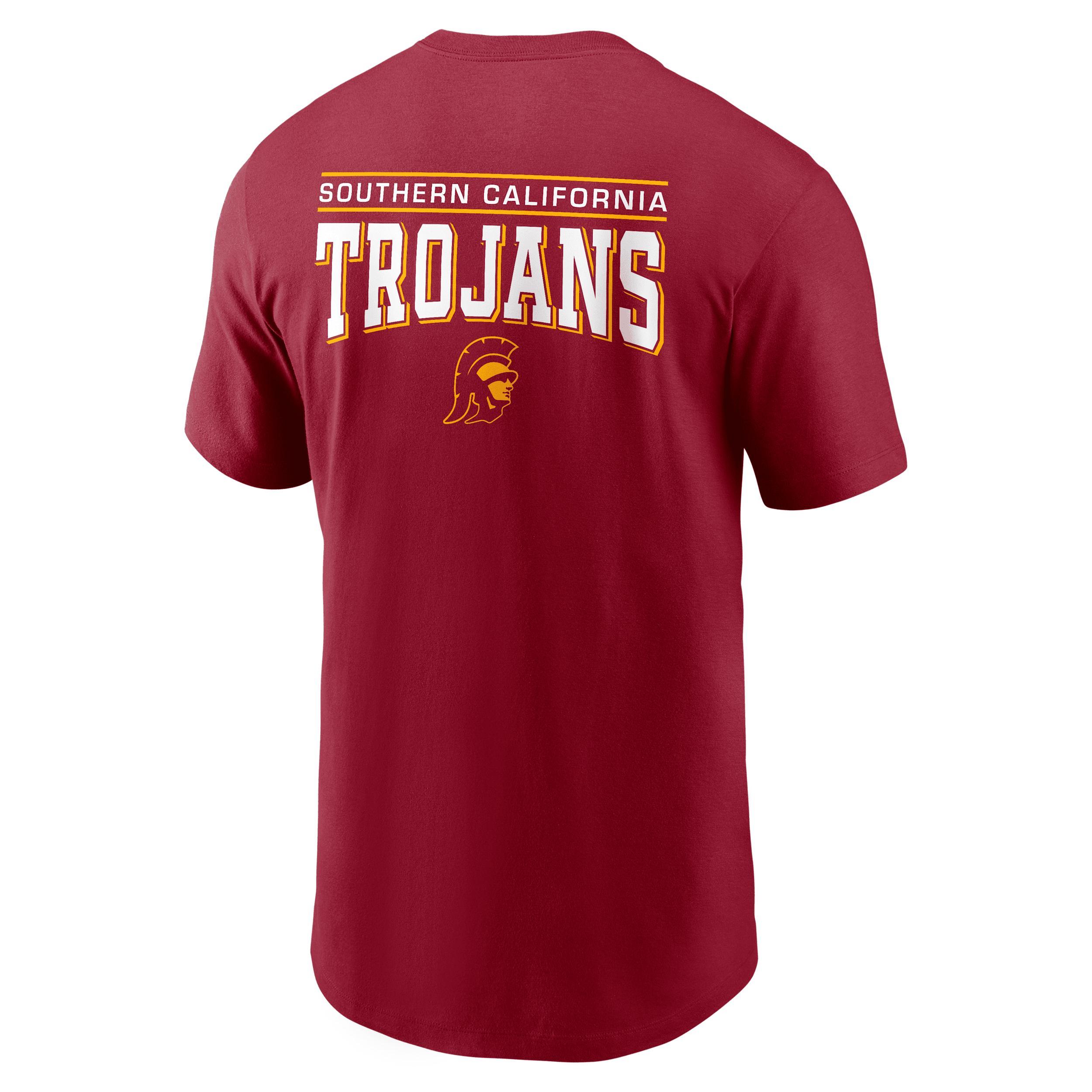 Men's Nike Cardinal USC Trojans 2-Hit T-Shirt, Size: Large, Red Product Image