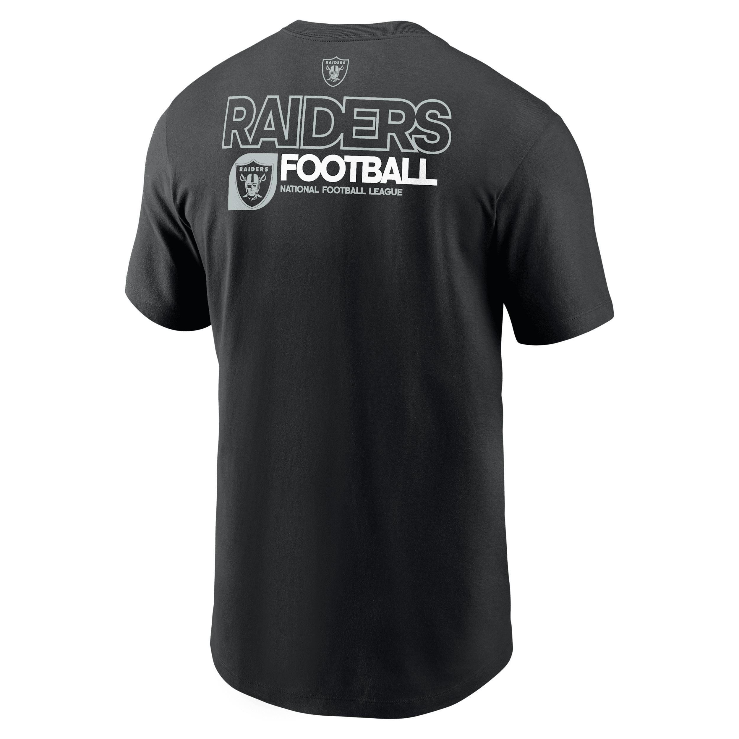 Las Vegas Raiders Team Outline Essential T-Shirt Nike Men's NFL T-Shirt Product Image
