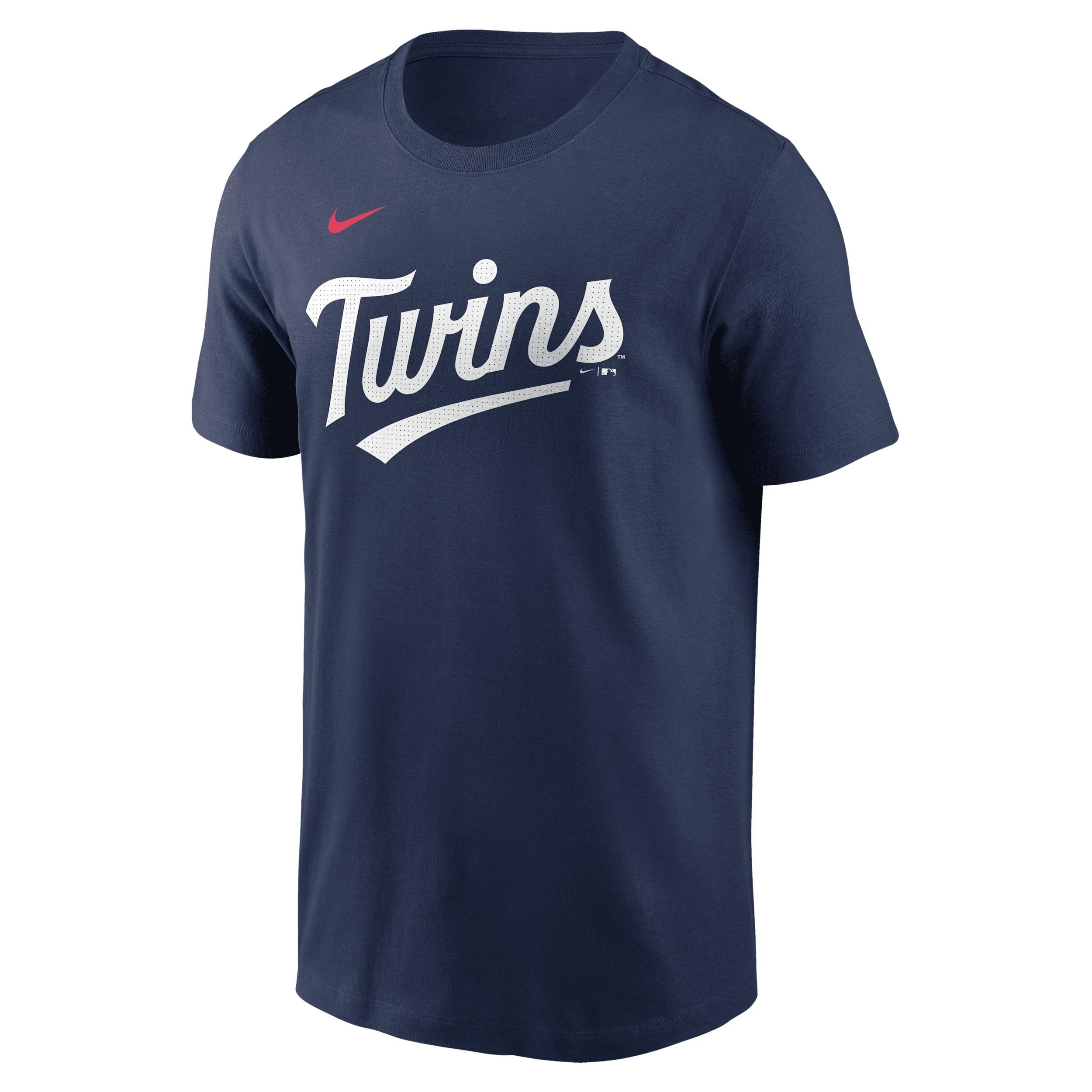 Mens Nike Royce Lewis Minnesota Twins Fuse Name & Number T-Shirt Blue Product Image