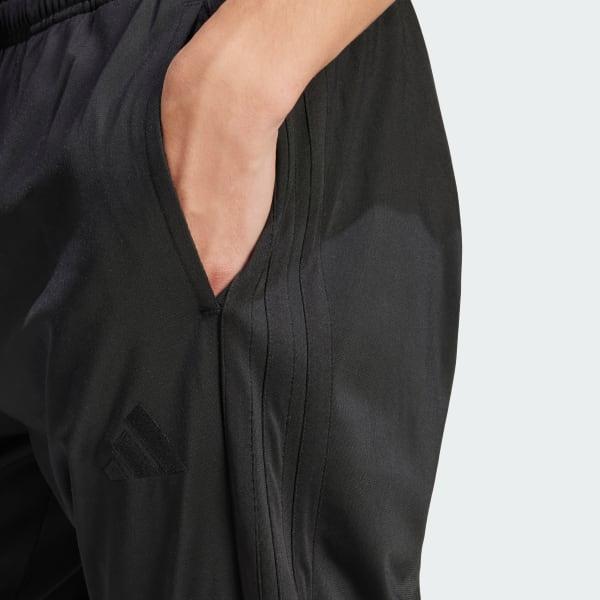 Men's adidas 3-Stripes Tricot Tapered Track Pants, Size: Small, Black Product Image
